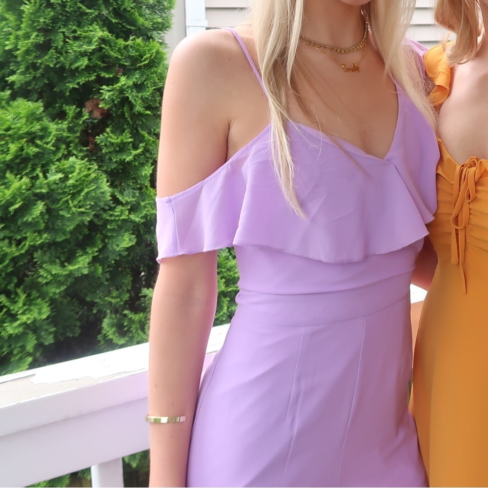 Asymmetrical Purple Superdown Romper - image 2